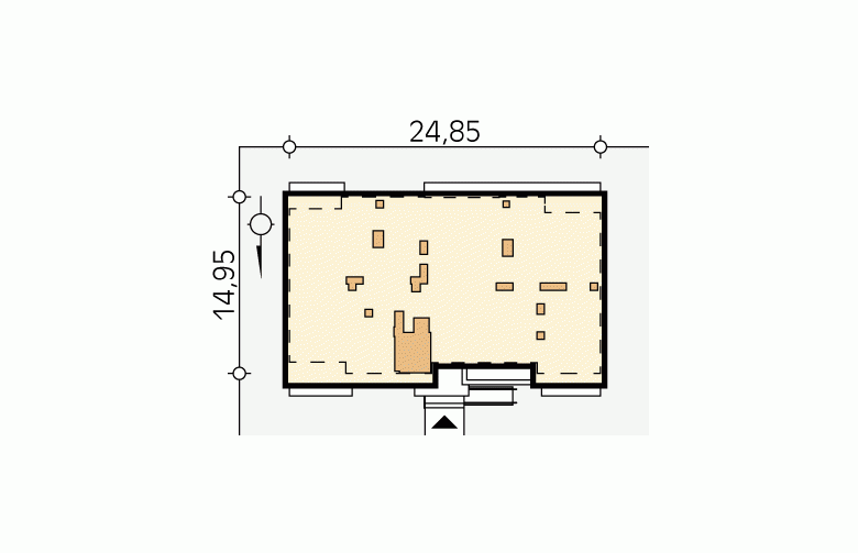 Projekt domu szkieletowego Akant 2 - Usytuowanie