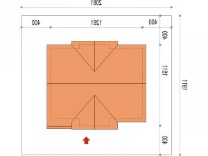 Usytuowanie budynku Plastuś II w wersji lustrzanej