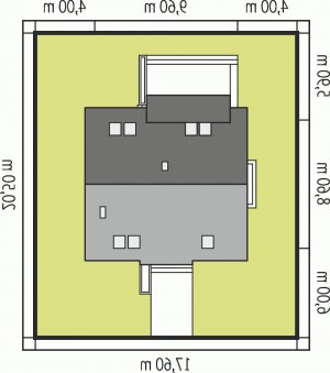 Usytuowanie budynku Adriana III (wersja A) w wersji lustrzanej