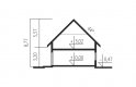 Projekt domu jednorodzinnego Adriana III (wersja A) - przekrój 1