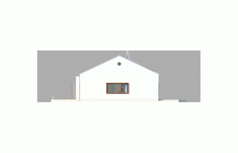 Projekt domu dwurodzinnego EX 8 G2 (wersja A) - elewacja 4