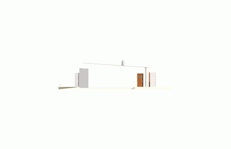 Projekt domu dwurodzinnego EX 8 G2 (wersja C) - elewacja 2