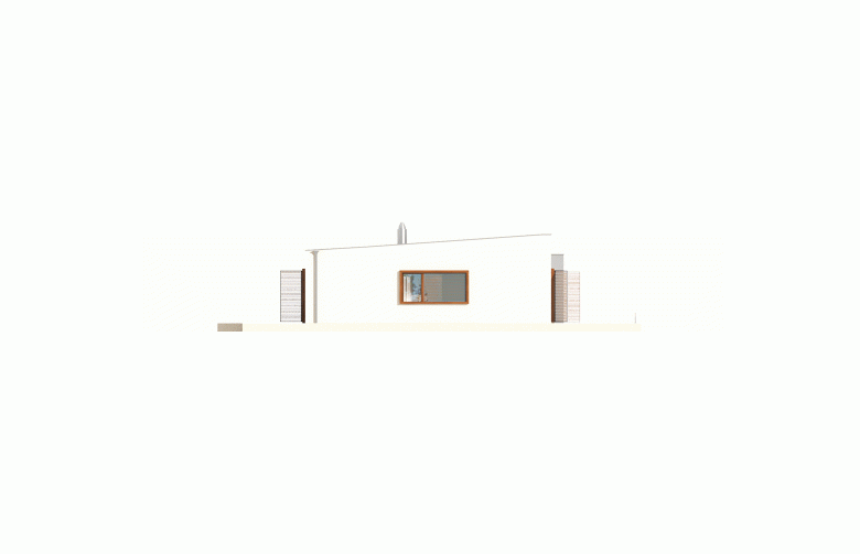 Projekt domu dwurodzinnego EX 8 G2 (wersja C) - elewacja 4
