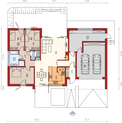 PARTER EX 8 G2 (wersja C) - wersja lustrzana