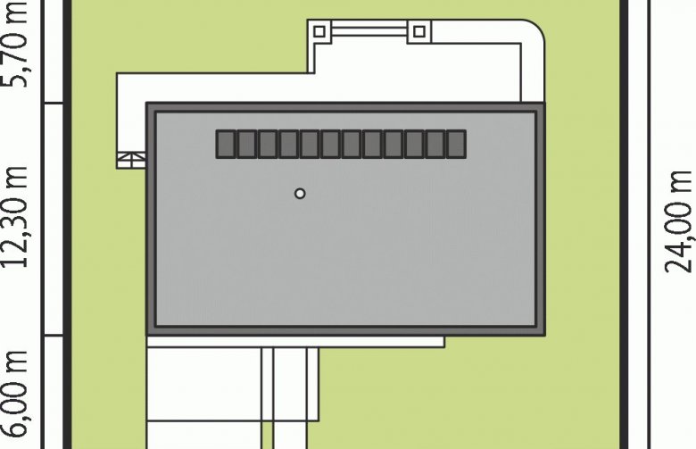 Projekt domu dwurodzinnego EX 8 G2 (wersja C) - Usytuowanie