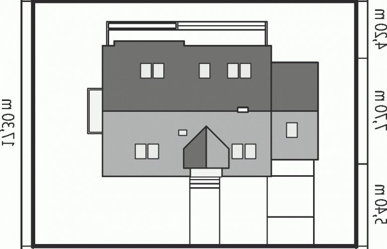 Projekt domu wielorodzinnego Ignaś G1 - Usytuowanie - wersja lustrzana