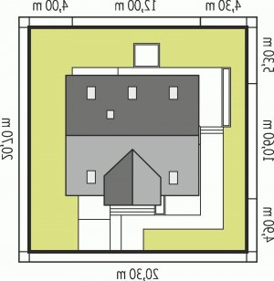 Usytuowanie budynku Jan G1 w wersji lustrzanej