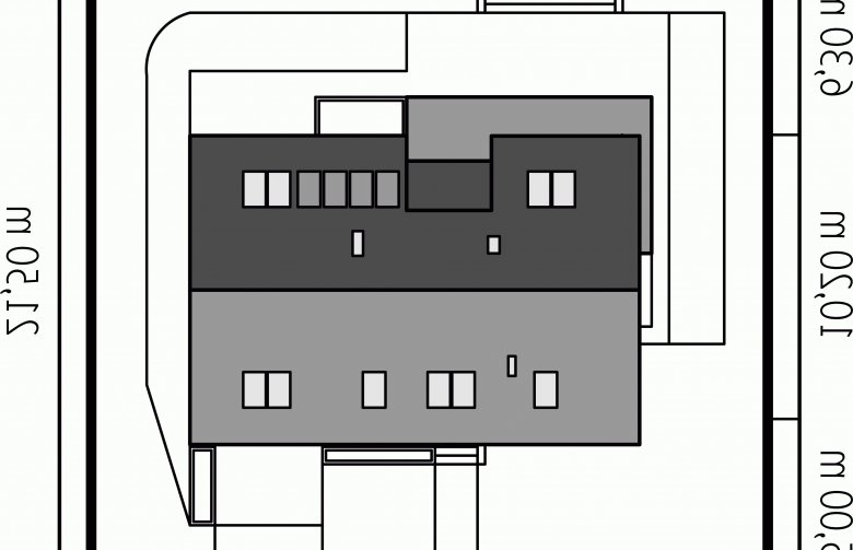 Projekt domu wielorodzinnego Kamelia G1 - Usytuowanie - wersja lustrzana