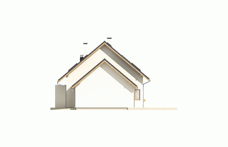 Projekt domu wielorodzinnego Liv 4 G1 - elewacja 2