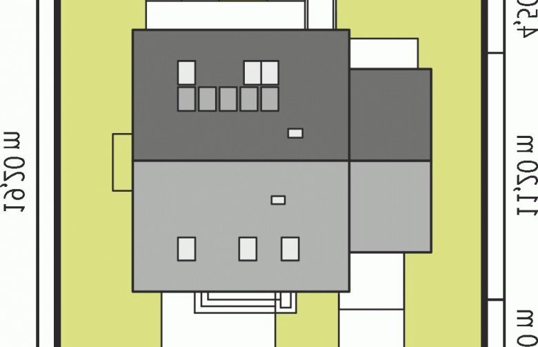 Projekt domu wielorodzinnego Liv 4 G1 - Usytuowanie - wersja lustrzana