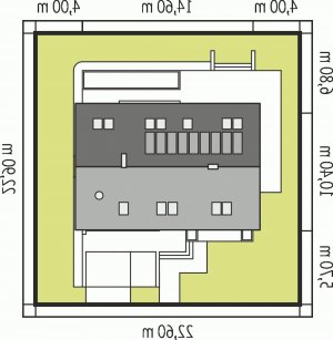 Usytuowanie budynku Liv 5 G1 w wersji lustrzanej