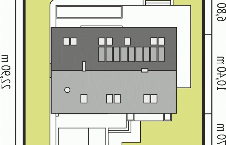 Projekt domu wielorodzinnego Liv 5 G1 - Usytuowanie - wersja lustrzana