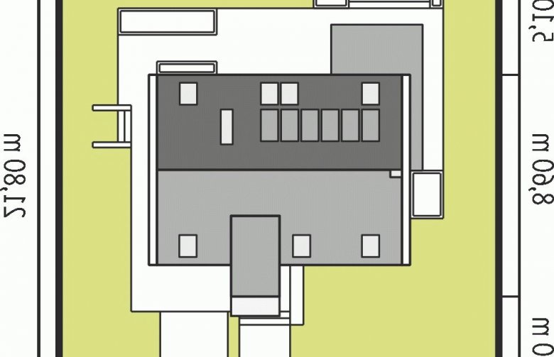 Projekt domu wielorodzinnego Liv 6 G1 - Usytuowanie - wersja lustrzana