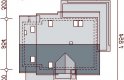 Projekt domu jednorodzinnego Kendra - usytuowanie - wersja lustrzana