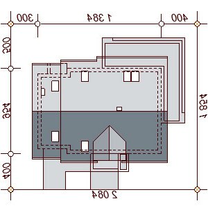 Usytuowanie budynku Kendra w wersji lustrzanej