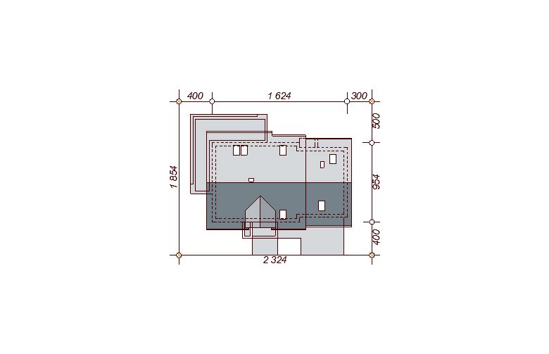Projekt domu jednorodzinnego Kendra 2M - Usytuowanie