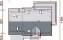 Projekt domu jednorodzinnego Kendra 2M - usytuowanie - wersja lustrzana