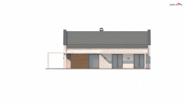 Elewacja projektu Z258 - 2 - wersja lustrzana