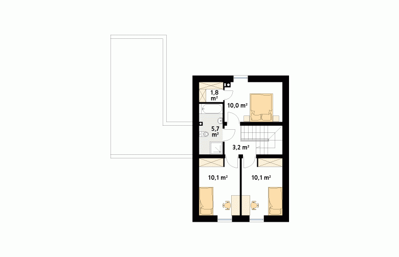 Projekt domu tradycyjnego Teo 2 - 