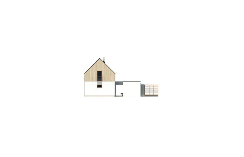 Projekt domu tradycyjnego Teo 5 - elewacja 3