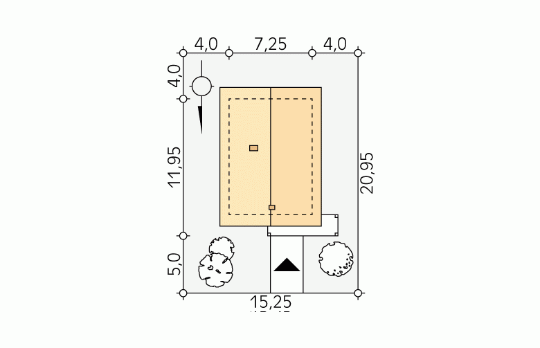 Projekt domu tradycyjnego Zeo 2 - Usytuowanie