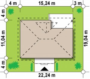 Usytuowanie budynku Z185