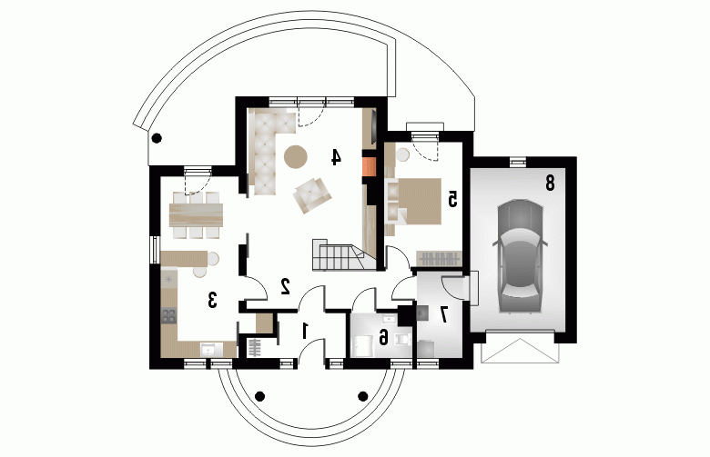 Projekt domu jednorodzinnego ADIUNKT - 