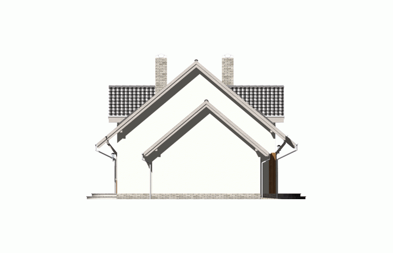 Projekt domu jednorodzinnego ANALOGIA - elewacja 1
