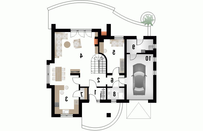 Projekt domu jednorodzinnego ARLEKIN - 