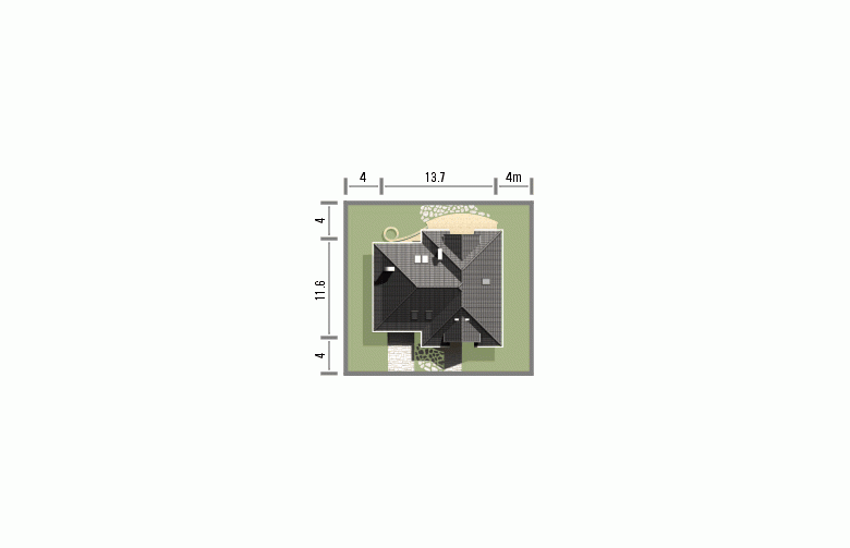 Projekt domu jednorodzinnego ARLEKIN - Usytuowanie