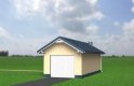 Projekt domu energooszczędnego Garaż 11 - elewacja 1