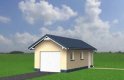 Projekt domu energooszczędnego Garaż 11 - elewacja 4