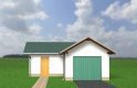 Projekt domu energooszczędnego Garaż 18 - elewacja 1