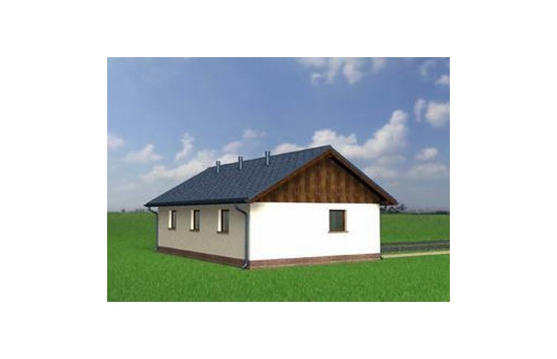 Projekt domu energooszczędnego Garaż 20 - elewacja 1
