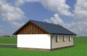 Projekt domu energooszczędnego Garaż 20 - elewacja 3