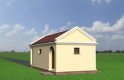 Projekt domu energooszczędnego Garaż 28 - elewacja 3