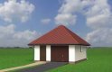 Projekt domu energooszczędnego Garaż 29 - elewacja 1