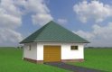 Projekt domu energooszczędnego Garaż 31 - elewacja 1
