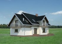 Elewacja projektu Klara Rex Mobil - 2 - wersja lustrzana