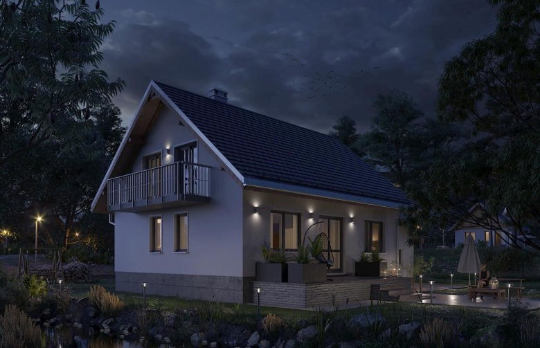 Projekt domu wielorodzinnego Krab Alfa - elewacja 2