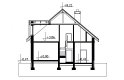 Projekt domu wielorodzinnego Maja Rex G2 - przekrój 1