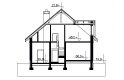 Projekt domu wielorodzinnego Maja Rex G2 - przekrój 1