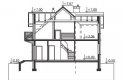 Projekt domu wielorodzinnego Mariola Polo - przekrój 1