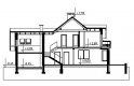 Projekt domu wielorodzinnego Mikołaj - przekrój 1