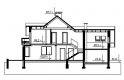 Projekt domu wielorodzinnego Mikołaj - przekrój 1