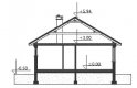 Projekt domu dwurodzinnego Modrzyk Bis - przekrój 1