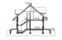 Projekt domu wielorodzinnego Pola Rex - przekrój 1