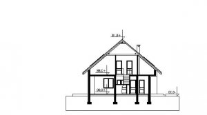 Przekrój projektu Rudzik w wersji lustrzanej