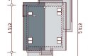Projekt domu jednorodzinnego Diona bis - usytuowanie - wersja lustrzana
