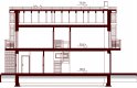 Projekt domu jednorodzinnego Diona bis - przekrój 2